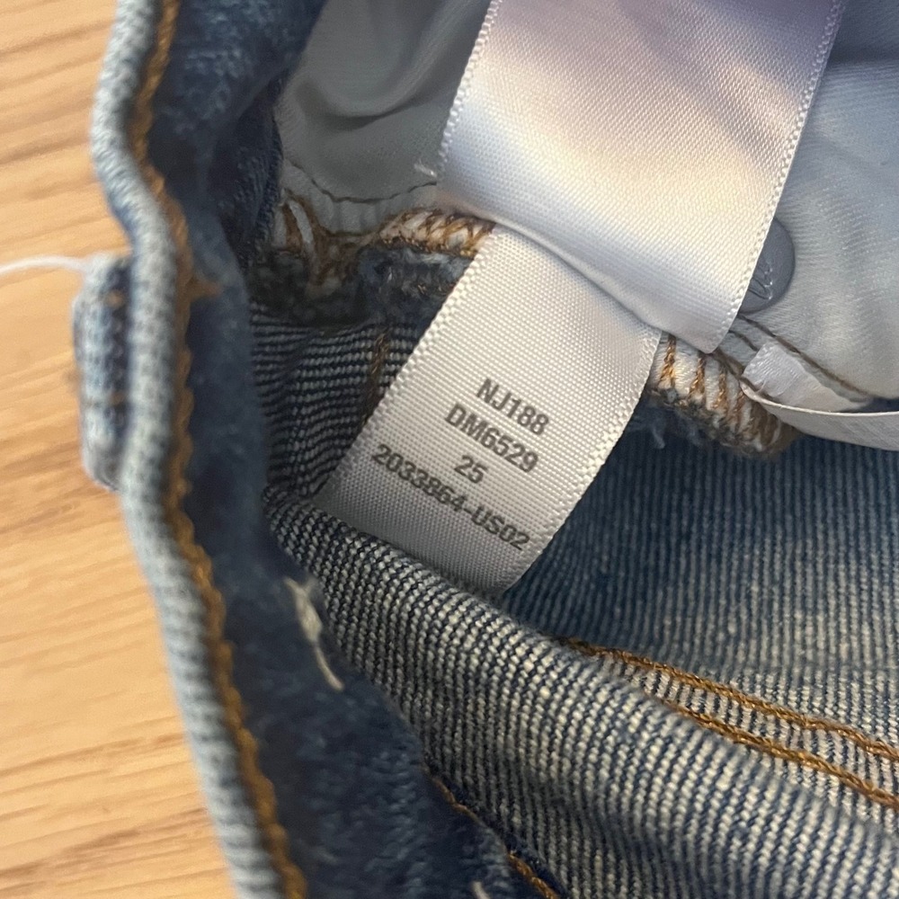 Madewell Cropped Balloon Jeans Grandle Wash High Rise Denim‎ Blue Size 25 - Picture 10 of 14